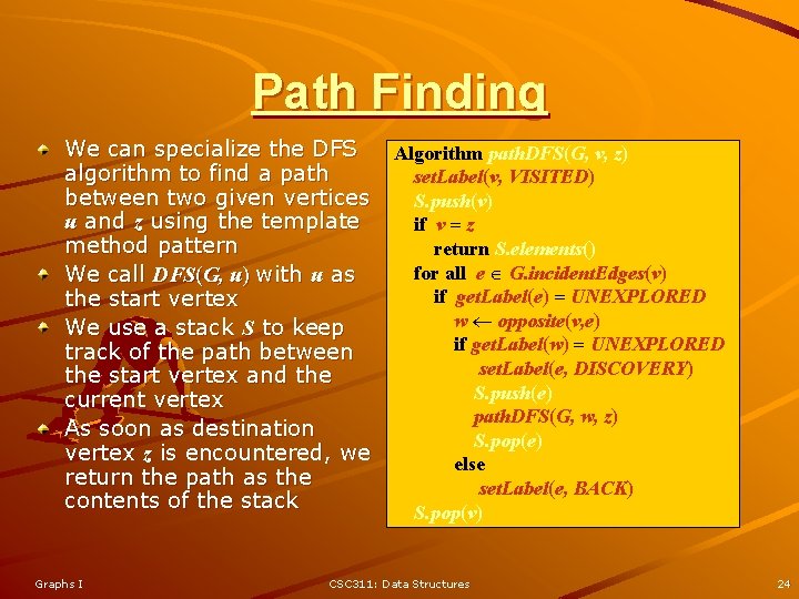 Chapter 13 Graphs I Objectives Graph Adt Operations