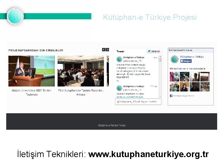 Kütüphan-e Türkiye Projesi İletişim Teknikleri: www. kutuphaneturkiye. org. tr 