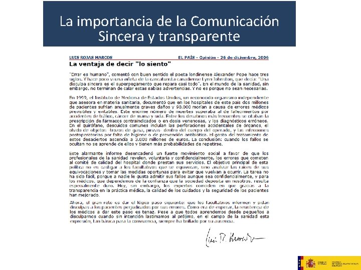 La importancia de la Comunicación Sincera y transparente 