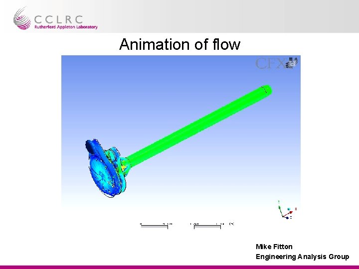 Animation of flow Mike Fitton Engineering Analysis Group Animation of flow Mike Fitton Engineering Analysis Group