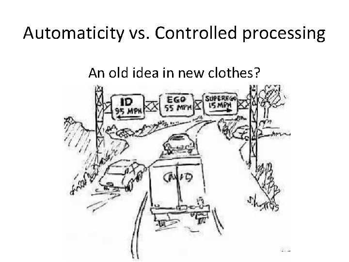 Automaticity vs. Controlled processing An old idea in new clothes? 