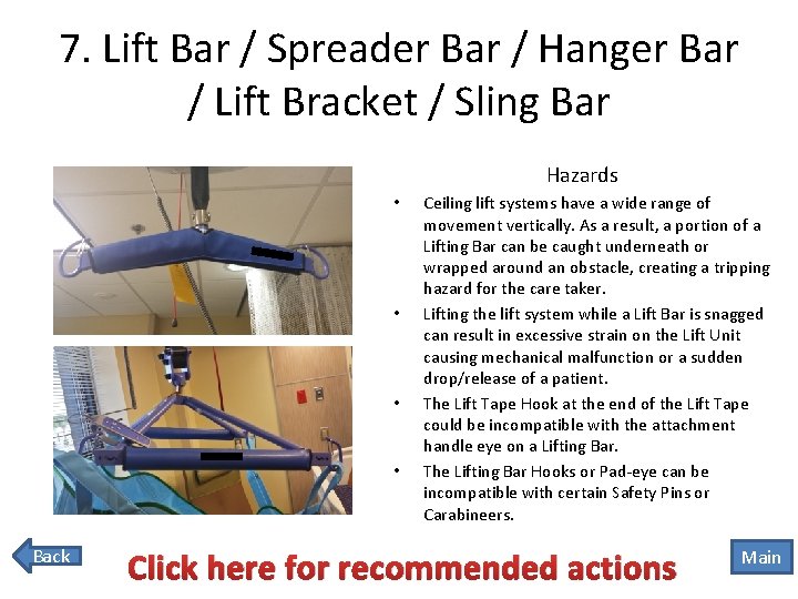 7. Lift Bar / Spreader Bar / Hanger Bar / Lift Bracket / Sling