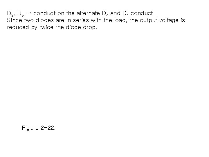 D 2, D 3 → conduct on the alternate D 4 and D 1
