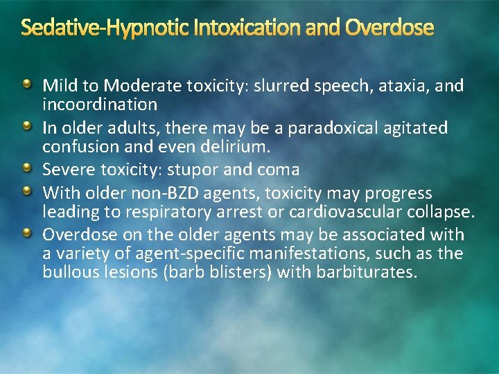 Alcohol And Sedative Hypnotics Ellen A Ovson M