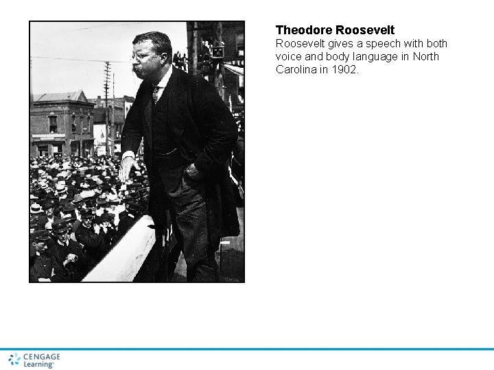 Theodore Roosevelt gives a speech with both voice and body language in North Carolina