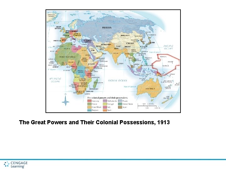 The Great Powers and Their Colonial Possessions, 1913 