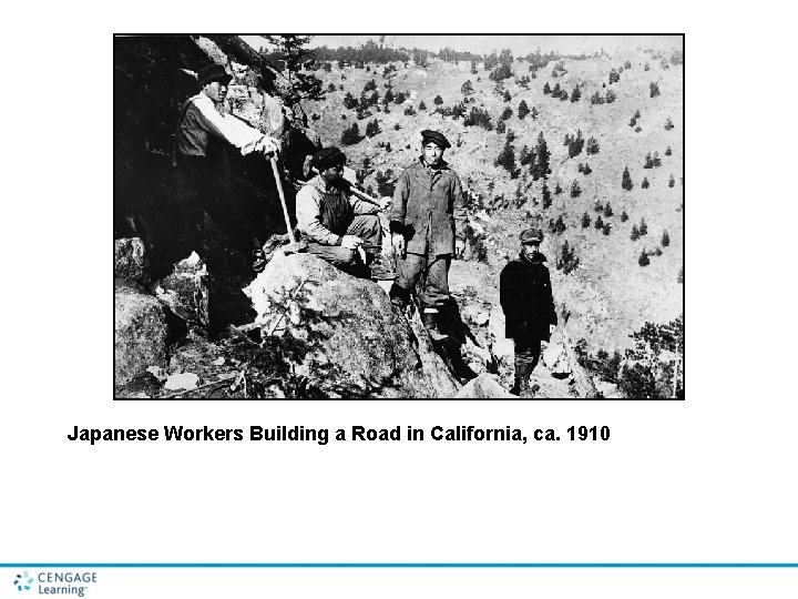 Japanese Workers Building a Road in California, ca. 1910 