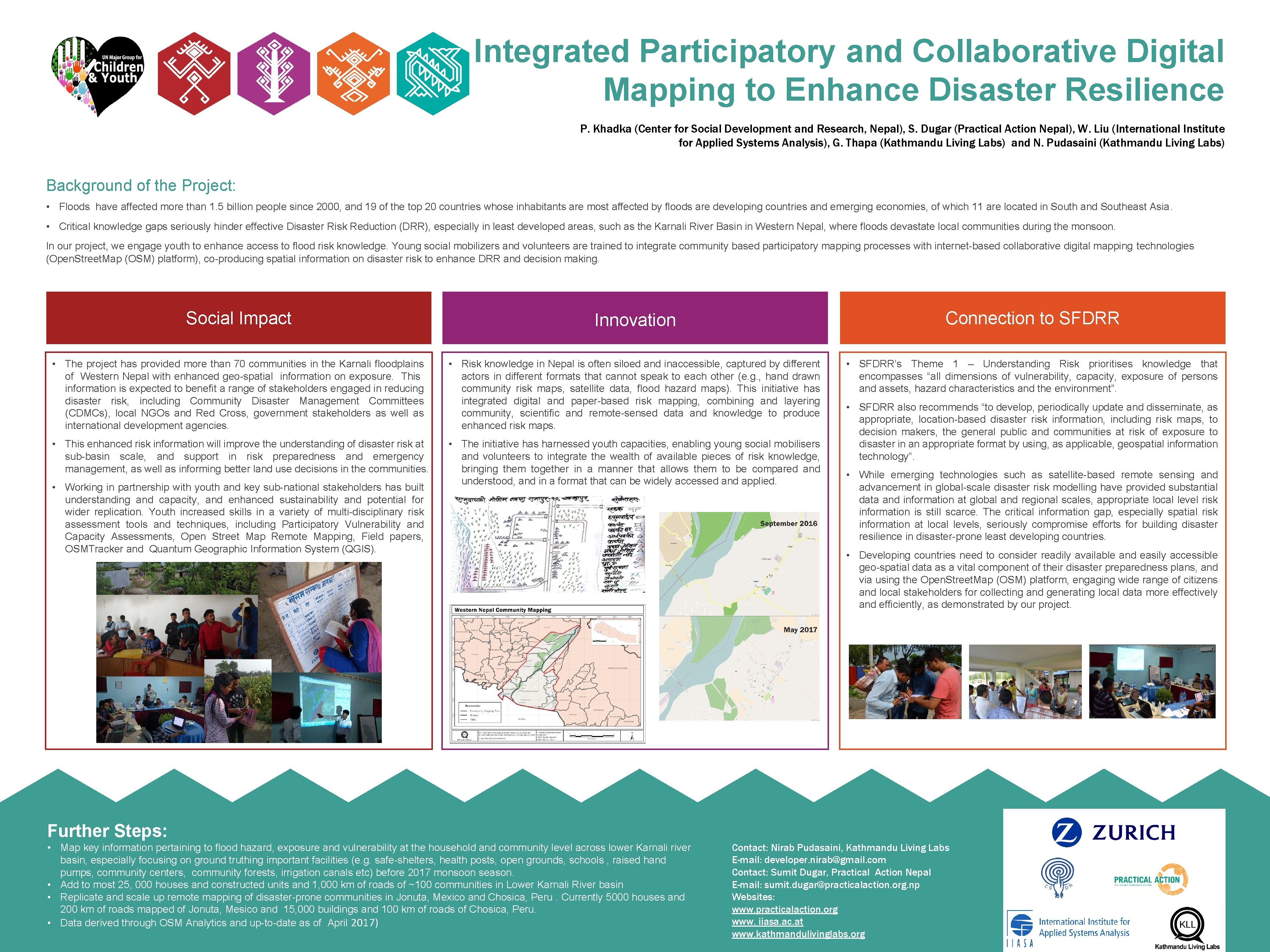 Integrated Participatory and Collaborative Digital Mapping to Enhance Disaster Resilience P. Khadka (Center for