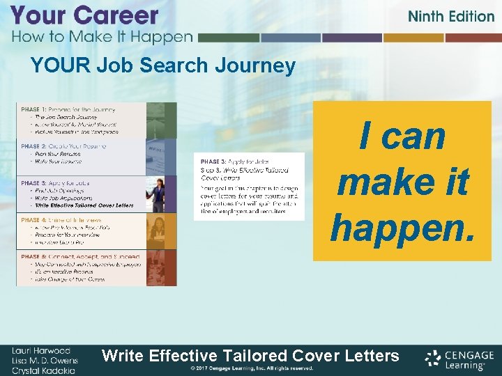 YOUR Job Search Journey I can make it happen. Write Effective Tailored Cover Letters