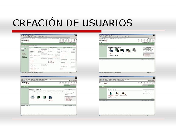 CREACIÓN DE USUARIOS 