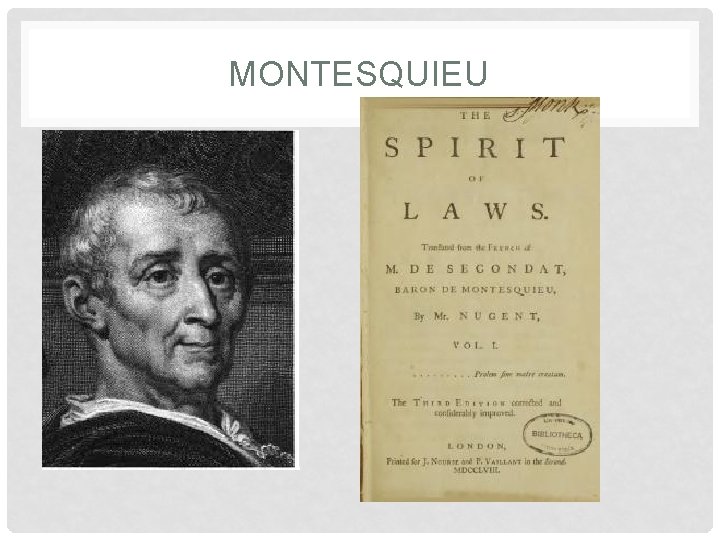 MONTESQUIEU 