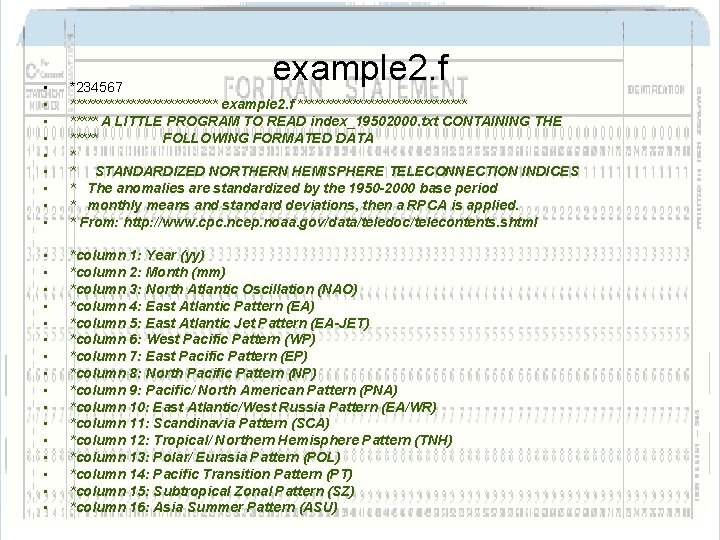 example 2. f • • • *234567 ************** example 2. f **************** A LITTLE example 2. f • • • *234567 ************** example 2. f **************** A LITTLE
