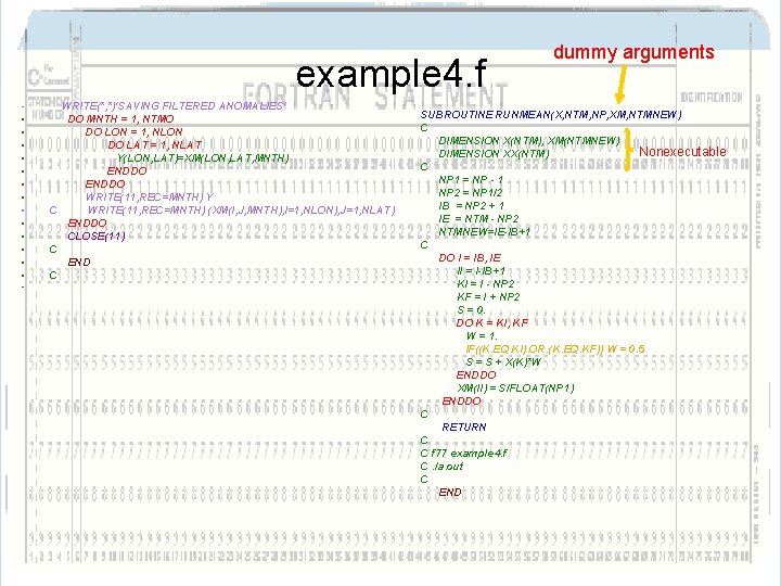 example 4. f • • • • WRITE(*, *)'SAVING FILTERED ANOMALIES' DO MNTH = example 4. f • • • • WRITE(*, *)'SAVING FILTERED ANOMALIES' DO MNTH =