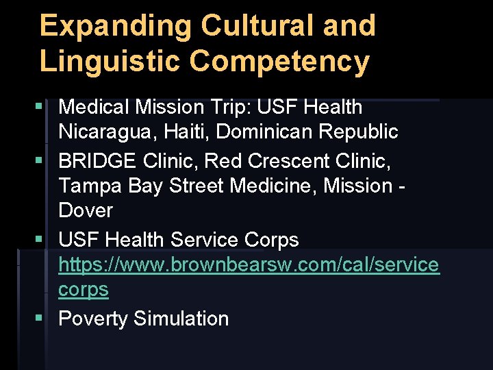 Expanding Cultural and Linguistic Competency § Medical Mission Trip: USF Health Nicaragua, Haiti, Dominican