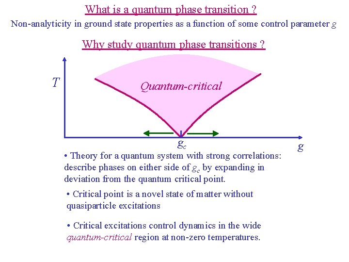 What is a quantum phase transition ? Non-analyticity in ground state properties as a