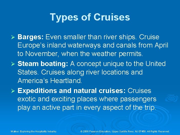 Types of Cruises Barges: Even smaller than river ships. Cruise Europe’s inland waterways and Types of Cruises Barges: Even smaller than river ships. Cruise Europe’s inland waterways and