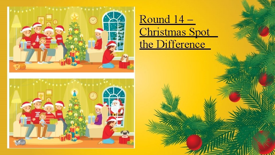 Round 14 – Christmas Spot the Difference 