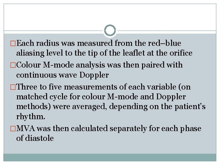 �Each radius was measured from the red–blue aliasing level to the tip of the