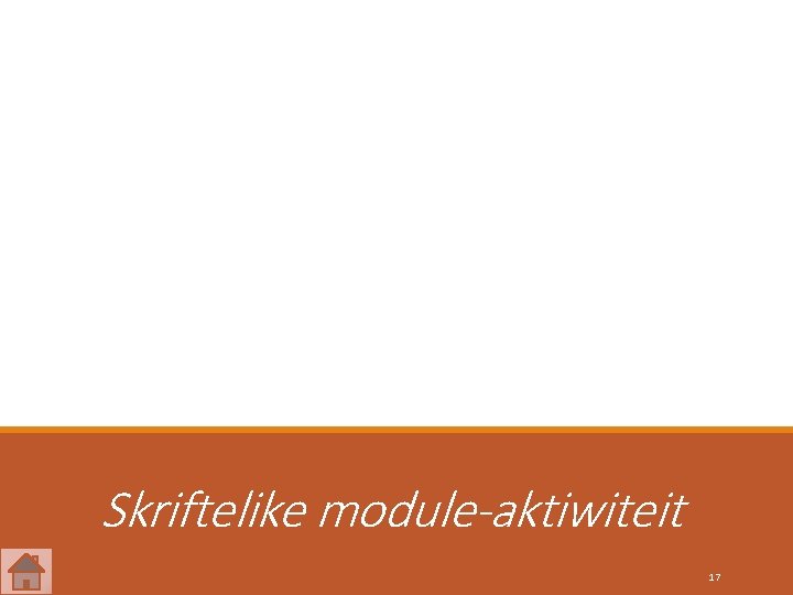 Skriftelike module-aktiwiteit 17 