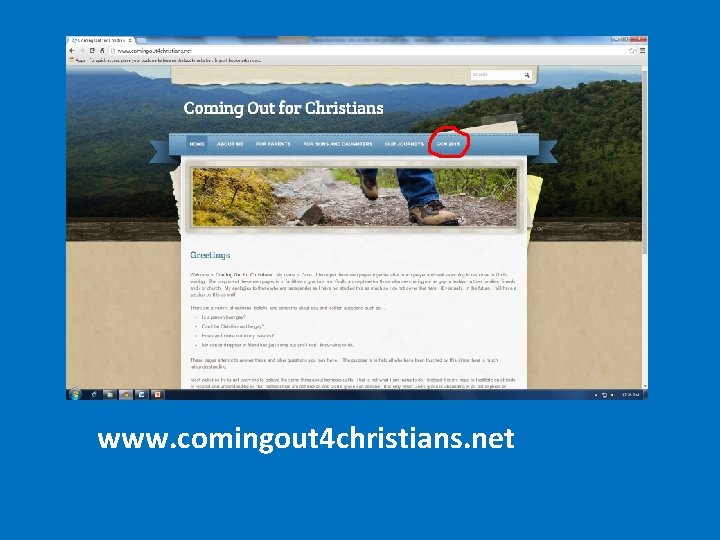 www. comingout 4 christians. net 