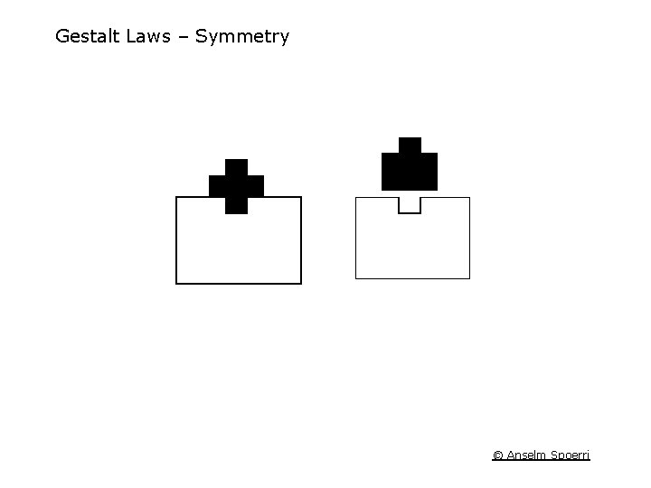 Gestalt Laws – Symmetry © Anselm Spoerri 