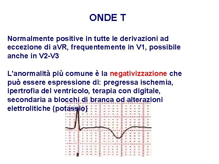 Advanced Cardiac Life Support Gruppo RCP ANMCO - ITO AHA ONDE T Normalmente positive