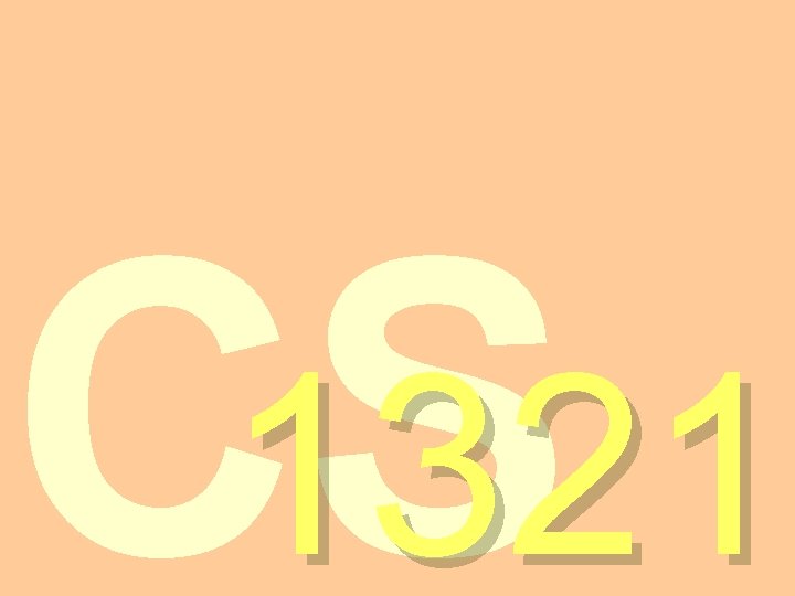 CS 1321 