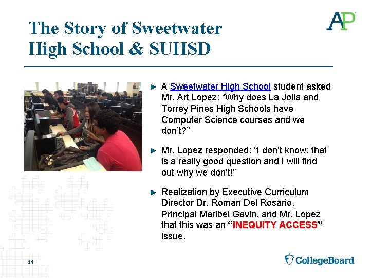 The Story of Sweetwater High School & SUHSD 14 ► A Sweetwater High School