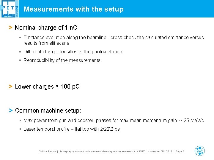 Tomography module for transverse phasespace measurements at PITZ