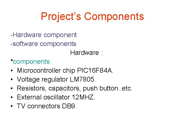 Graduation project Hardware Project Prepared By Sadiq AlHaj