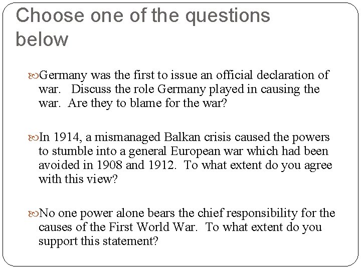 Choose one of the questions below Germany was the first to issue an official Choose one of the questions below Germany was the first to issue an official