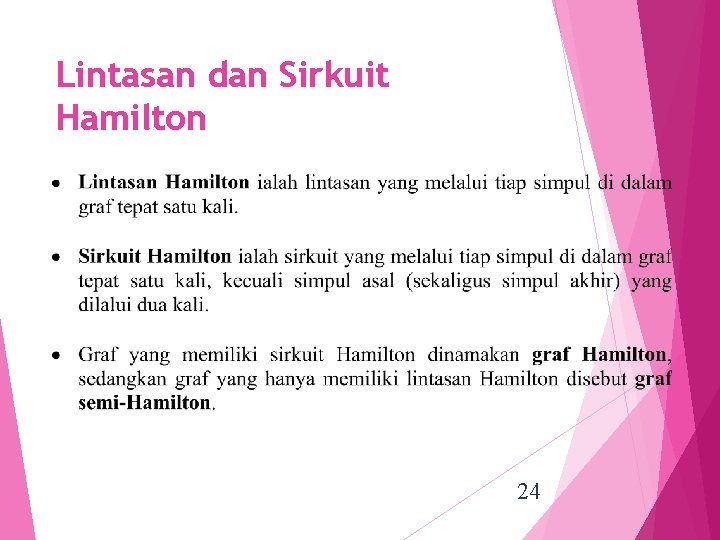 Lintasan dan Sirkuit Hamilton 24 