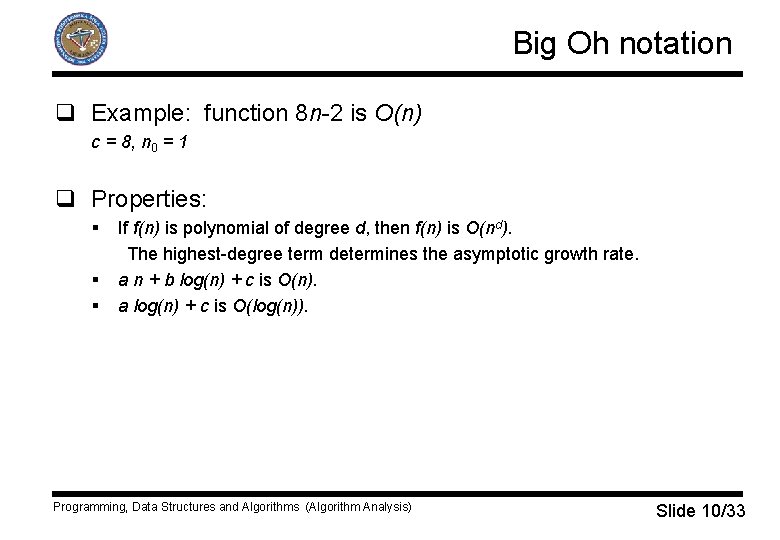 Programming Data Structures And Algorithms Algorithm Analysis Anton