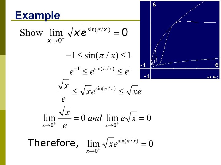 6 Example -1 -1 Therefore, 6 