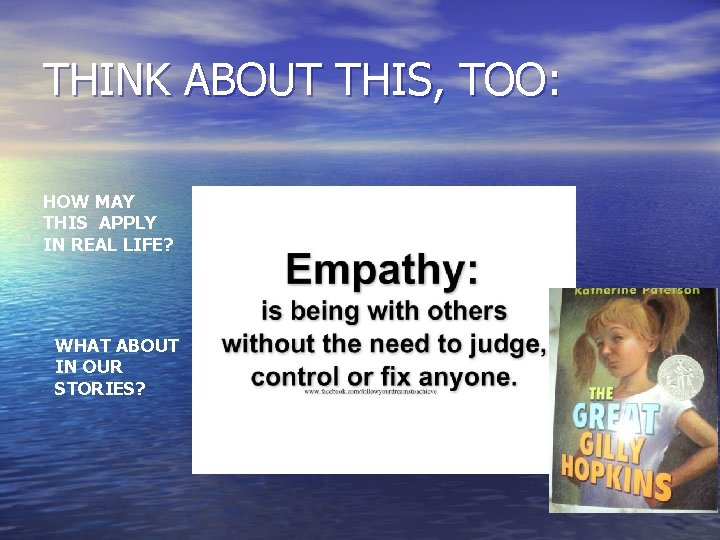 THINK ABOUT THIS, TOO: HOW MAY THIS APPLY IN REAL LIFE? WHAT ABOUT IN THINK ABOUT THIS, TOO: HOW MAY THIS APPLY IN REAL LIFE? WHAT ABOUT IN