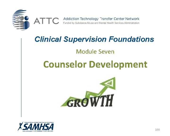 Clinical Supervision Foundations Module Seven Counselor Development 100 Clinical Supervision Foundations Module Seven Counselor Development 100