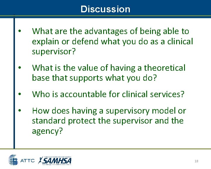 Discussion • What are the advantages of being able to explain or defend what Discussion • What are the advantages of being able to explain or defend what