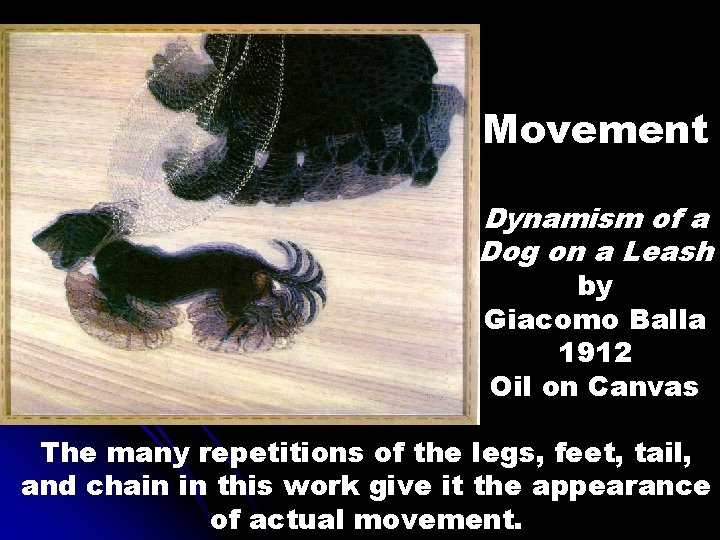 Movement Dynamism of a Dog on a Leash by Giacomo Balla 1912 Oil on