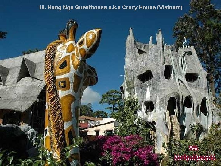 10. Hang Nga Guesthouse a. k. a Crazy House (Vietnam) 