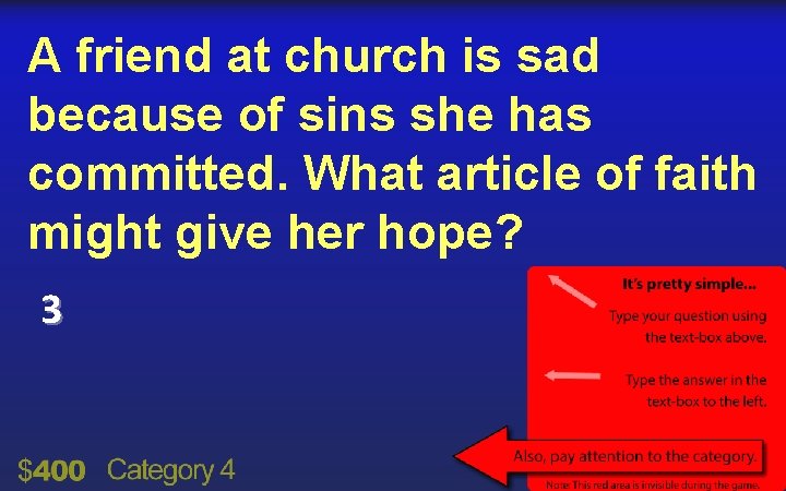 A friend at church is sad because of sins she has committed. What article