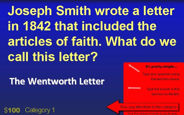 Joseph Smith wrote a letter in 1842 that included the articles of faith. What