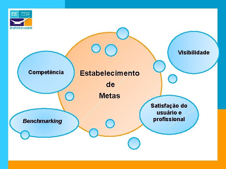 Visibilidade Competência Benchmarking Estabelecimento de Metas Satisfação do usuário e profissional 