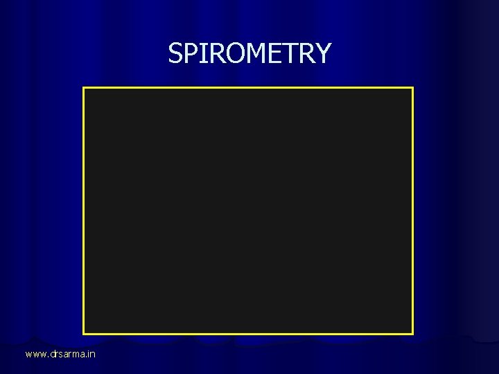 SPIROMETRY www. drsarma. in 