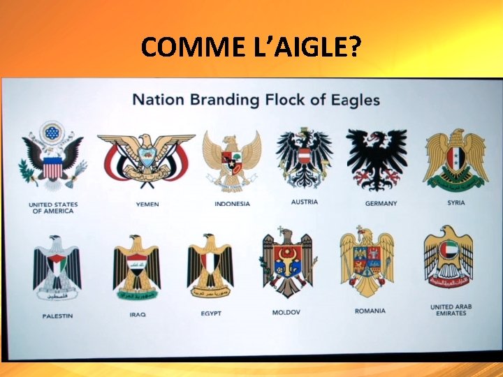 COMME L’AIGLE? « Car ainsi a dit l’Éternel: Voici, l’ennemi vole COMME l’aigle, et COMME L’AIGLE? « Car ainsi a dit l’Éternel: Voici, l’ennemi vole COMME l’aigle, et