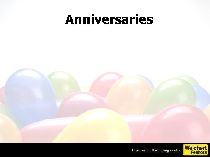 Anniversaries 
