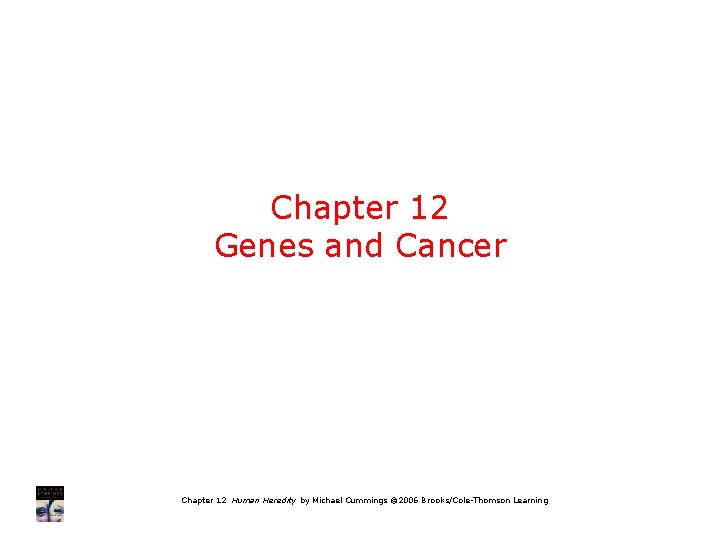 Chapter 12 Genes and Cancer Chapter 12 Human