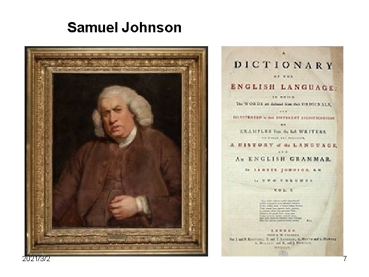 Samuel Johnson 2021/3/2 7 