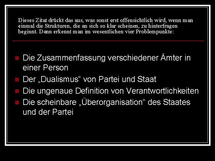 Dieses Zitat drückt das aus, was sonst erst offensichtlich wird, wenn man einmal die Dieses Zitat drückt das aus, was sonst erst offensichtlich wird, wenn man einmal die