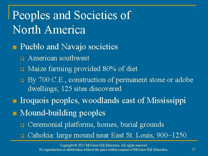 Peoples and Societies of North America n Pueblo and Navajo societies q q q Peoples and Societies of North America n Pueblo and Navajo societies q q q