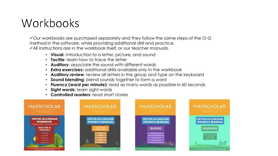 Workbooks 